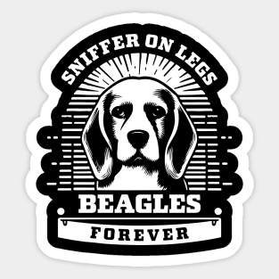 Beagle - Sniffer On Legs Sticker